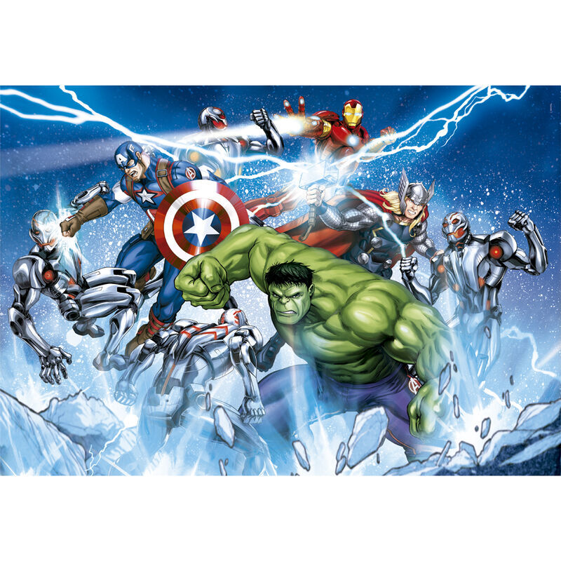8005125257447 - Jigsaw Puzzle Super Color Marvel Avengers 104pcs Boden