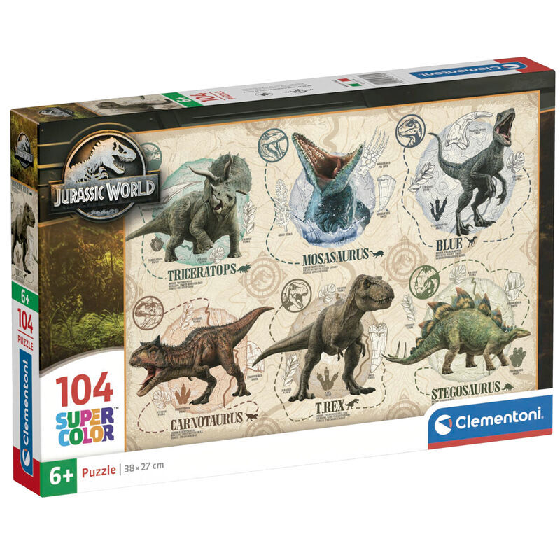 8005125271795 - Jigsaw Puzzle Super Color Jurassic World 104pcs