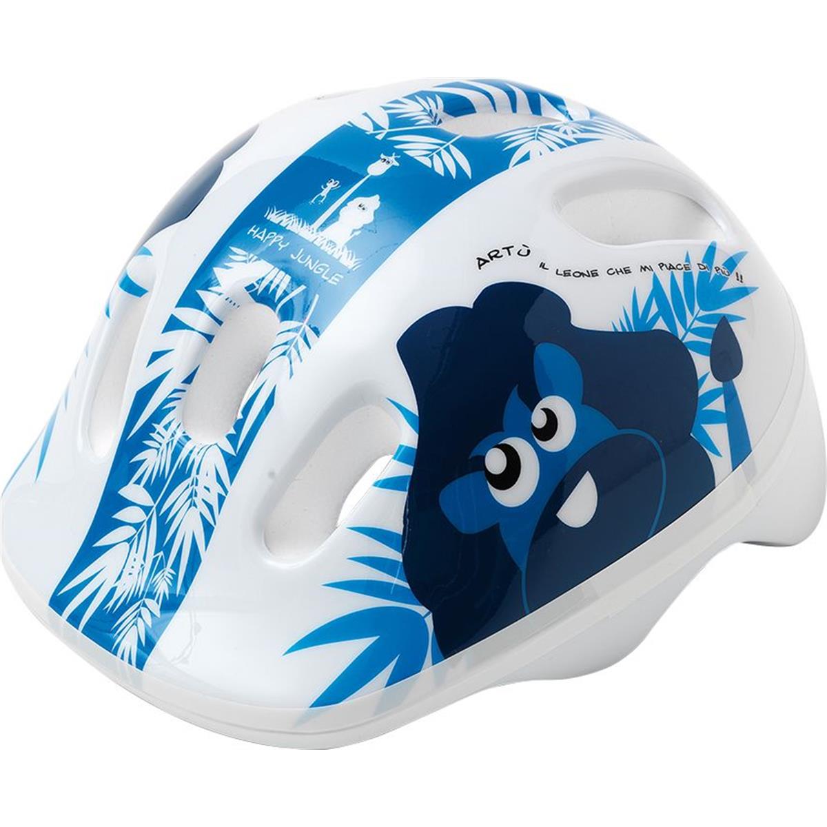 8005586209726 - Baby Helm Happy Jungle Artù Blau XS 44 48cm - Sicherheit EN1078 PPE MVTEK