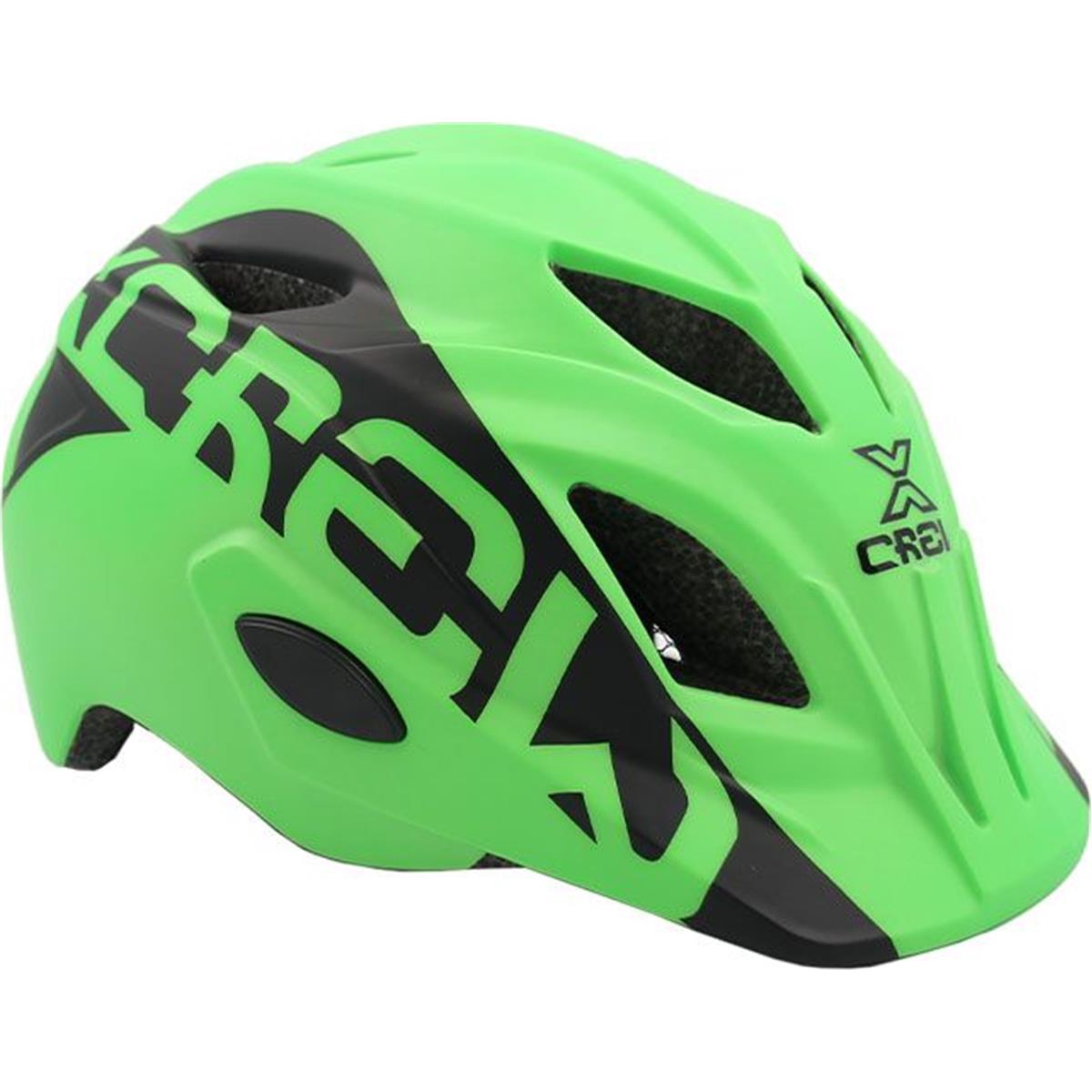 8005586210296 - Junior X-Crew Helm Grün M 52-56cm - Leicht und Sicher für junge Radfahrer 230g