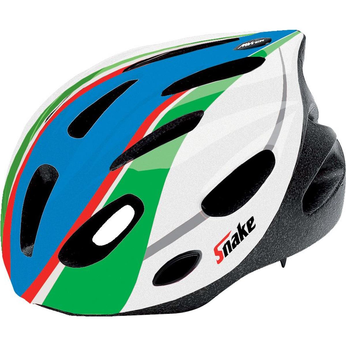 8005586210425 - Helm Snake II Italienische Flagge - Einheitsgröße 53-56 cm 16 Belüftungsöffnungen