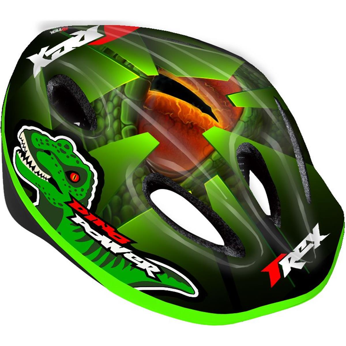 8005586210432 - Junior Helm Dino Power Größe S 48 52cm - Zertifizierte Sicherheit EN1078 für junge Radfahrer 8005586210432 - Junior Helm Dino Power Größe S 48 52cm - Zertifizierte Sicherheit EN1078 für junge Radfahrer