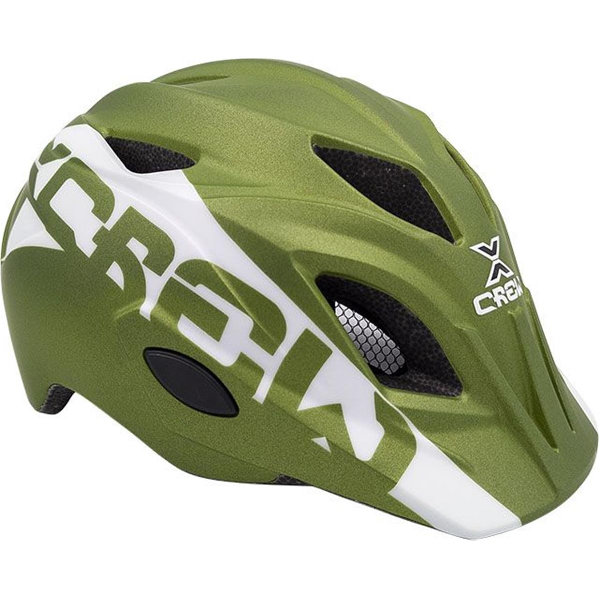 8005586210456 - Junior Helm X-Crew Army Grün Größe M (52-56 cm) 230g - Sicherheit EN1078 MVTEK