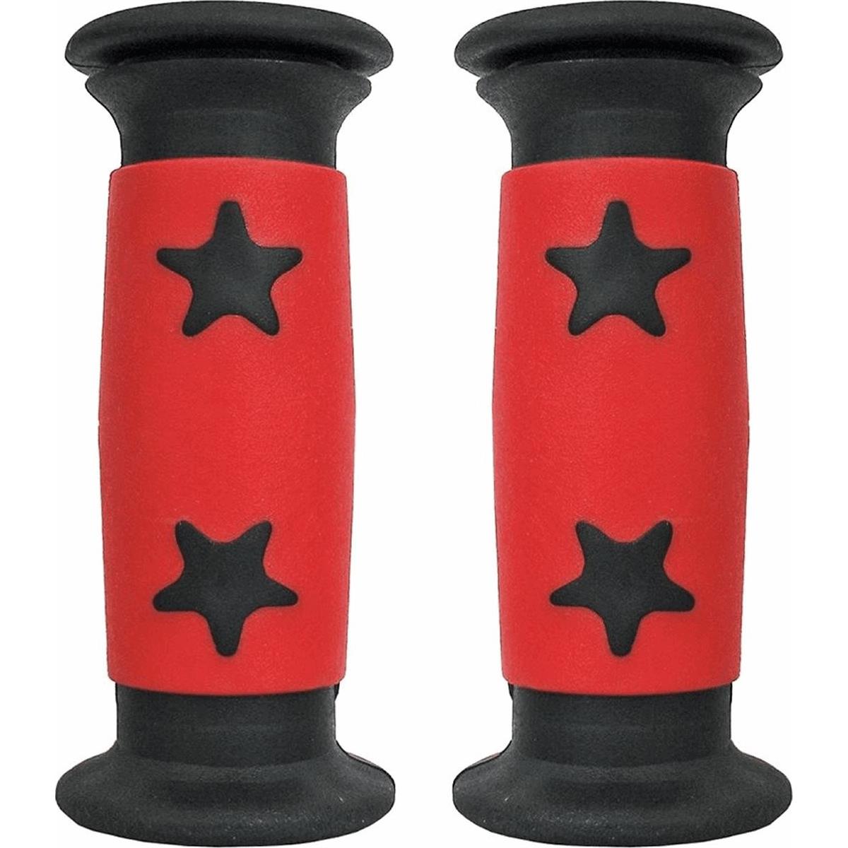 8005586213181 - Junior Griffe Bicolor 22mm Schwarz Rot aus Kunststoff - 5 Paare PROGRIP