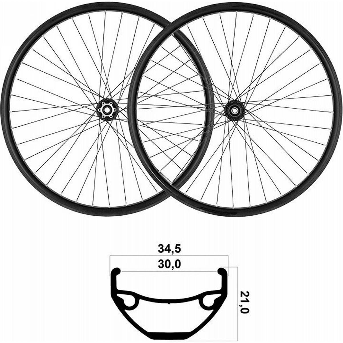 8005586217486 - MTB Räder 275x21mm Tubeless Ready Shimano 10 11 12V mit BOOST Achse und Disc