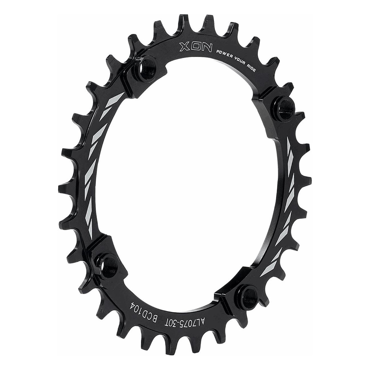 8005586221636 - Einzelkranz 32 Zähne BCD 104mm aus schwarzem Aluminium kompatibel mit Shimano 8005586221636 - Einzelkranz 32 Zähne BCD 104mm aus schwarzem Aluminium kompatibel mit Shimano