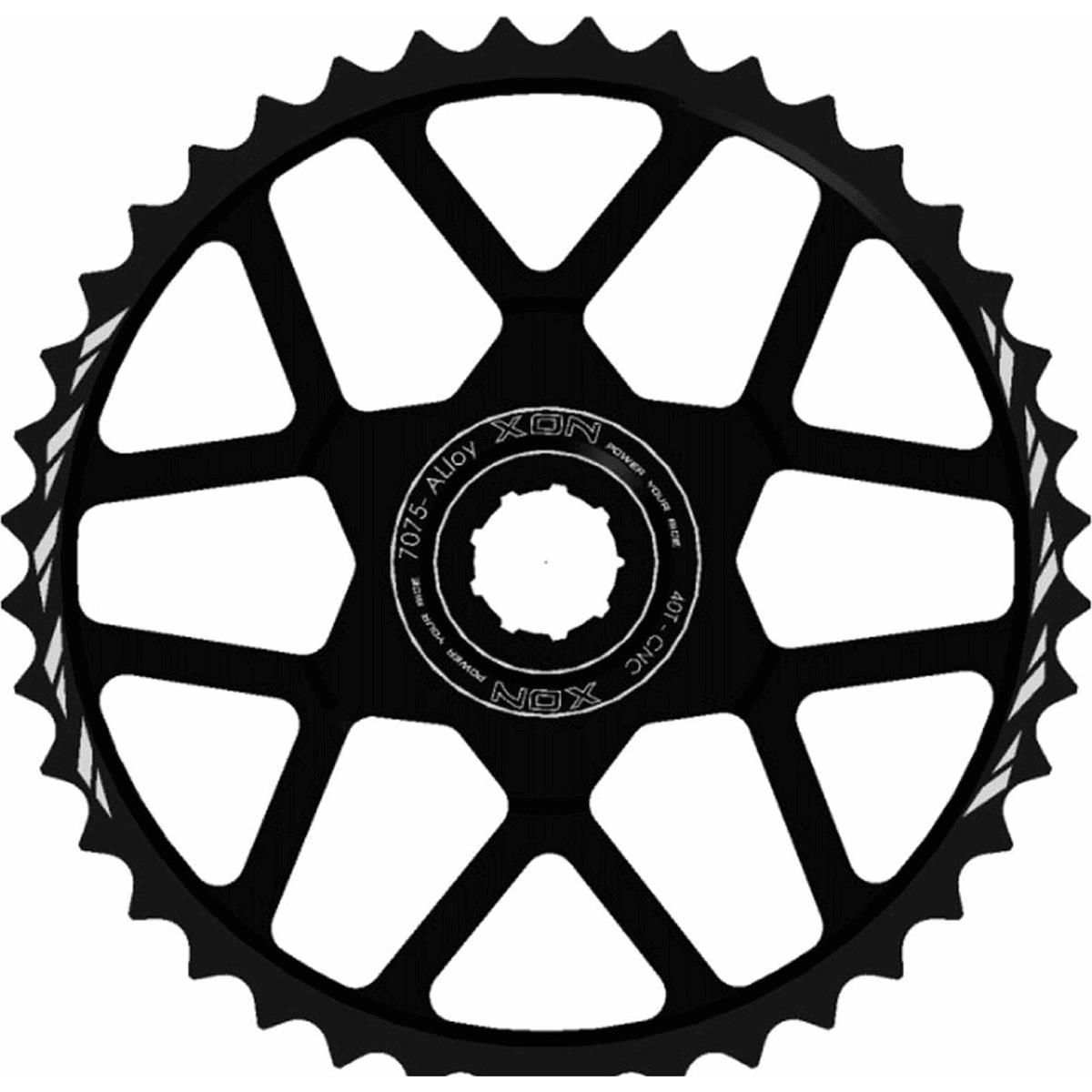 8005586221704 - Hinterradkranz 40 Zähne Schwarz für SRAM Shimano XON - Hochwertig und Leistungsstark