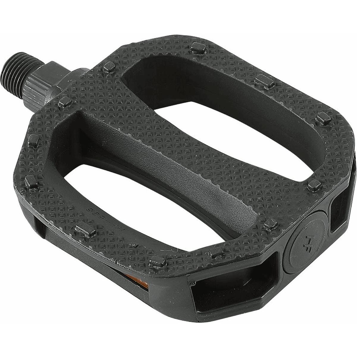 8005586222206 - BMX Freestyle Pedal aus schwarzem Nylon 110x100mm mit 1 2 Achse und Reflektoren