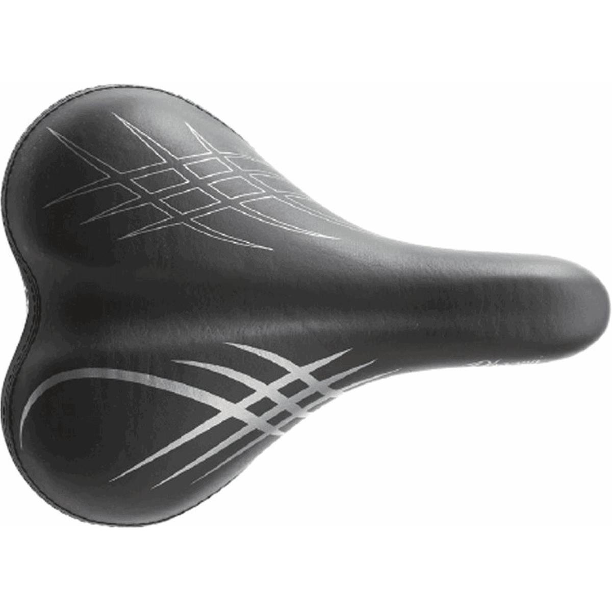 8005586225184 - City Bike Sattel 28 Schwarz 250x180mm mit Soft Polsterung und Halterung