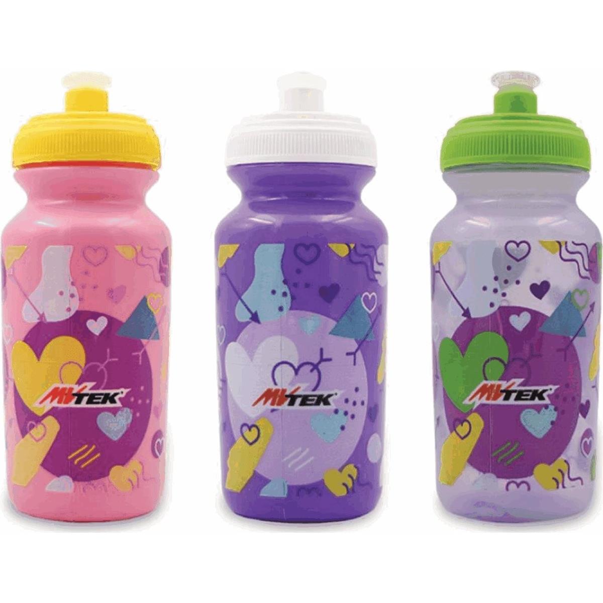 8005586229076 - Mädchen Trinkflasche 380ml MVTEK - Set mit 3 Stück in gemischten Farben 8005586229076 - Mädchen Trinkflasche 380ml MVTEK - Set mit 3 Stück in gemischten Farben
