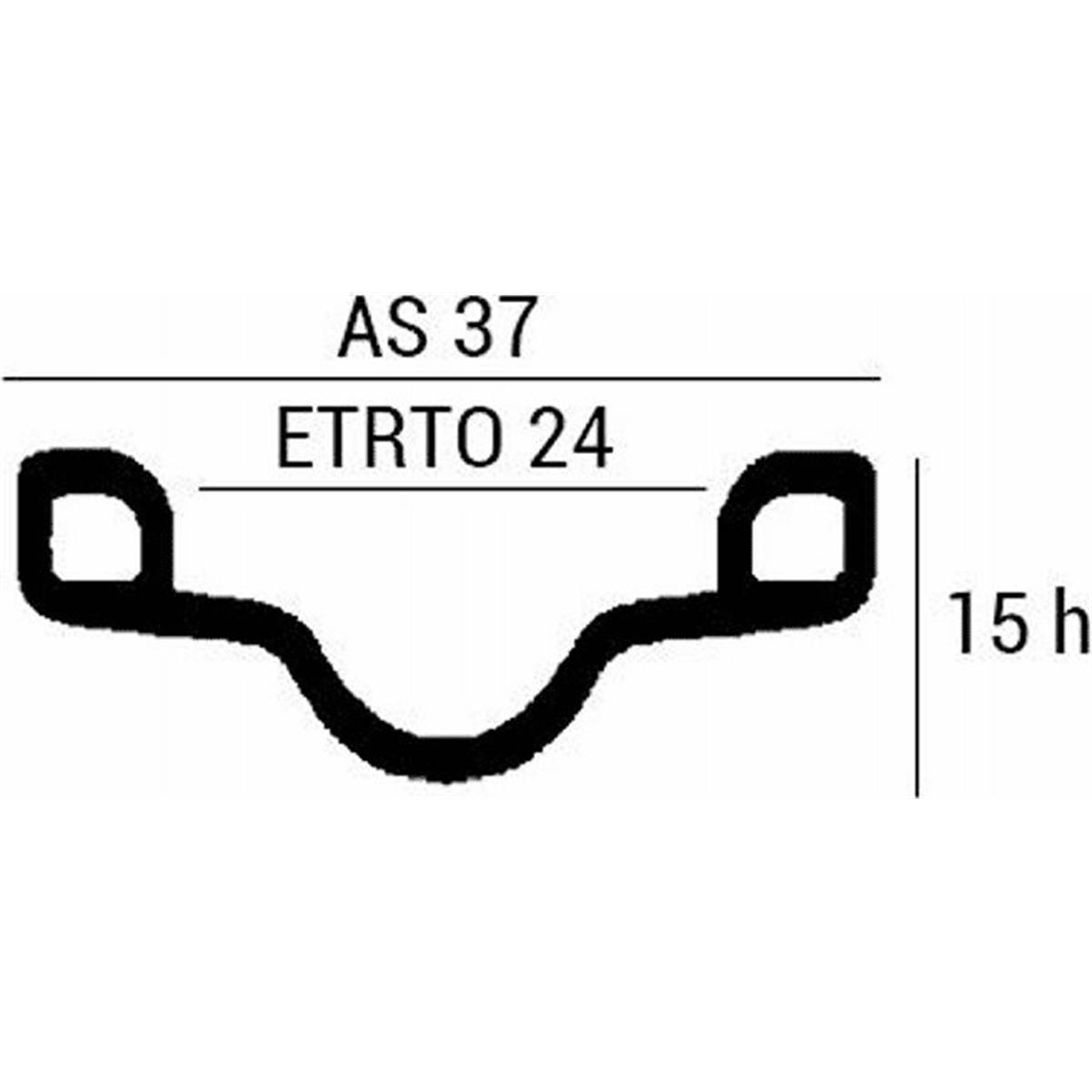 8005586232694 - Aluminiumfelge R28 15 8 mit 36 Löchern Silber - MVTEK