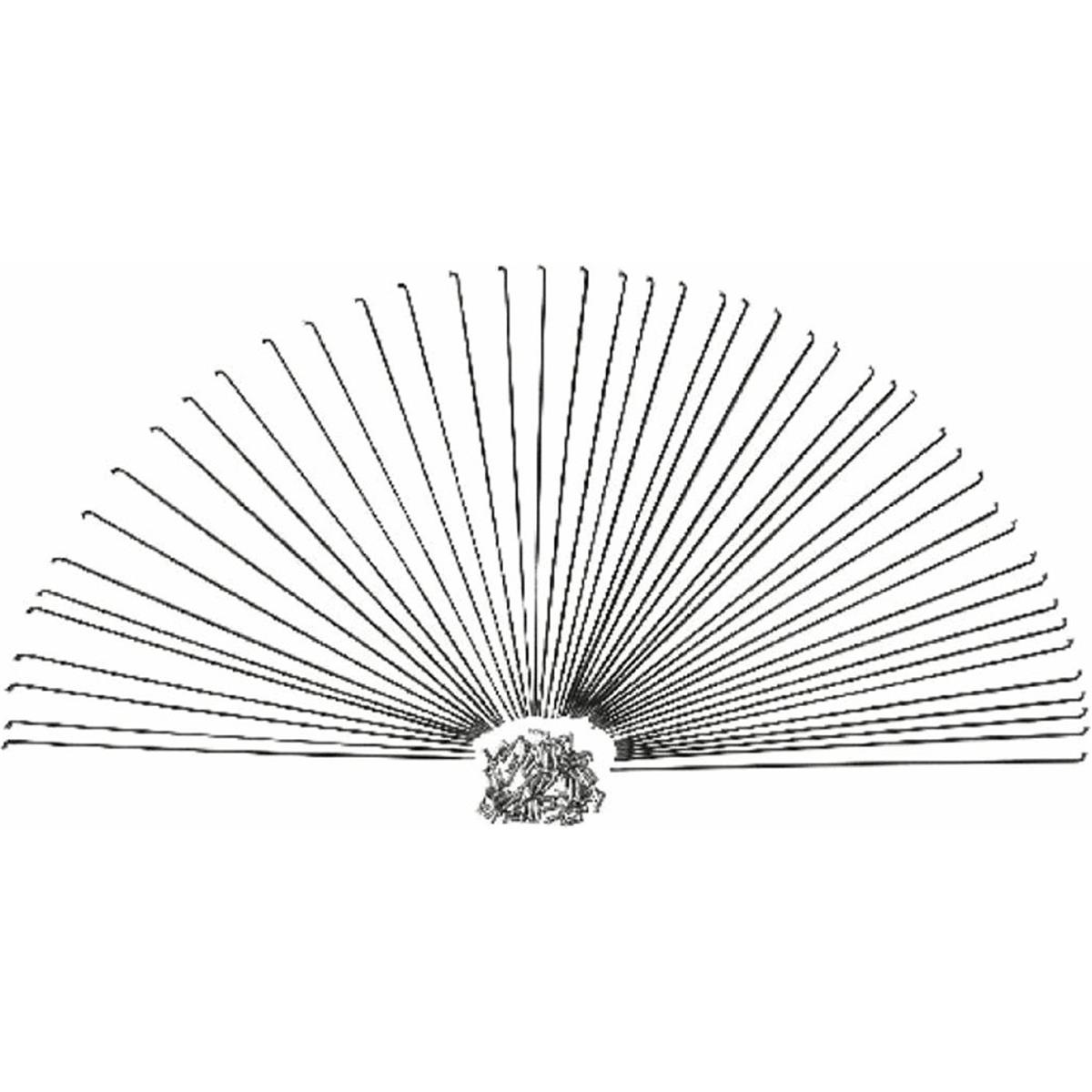 8005586809339 - Zinkstahl-Speichen 145mm x 2mm mit Nippel - Box 100 Stück MVTEK