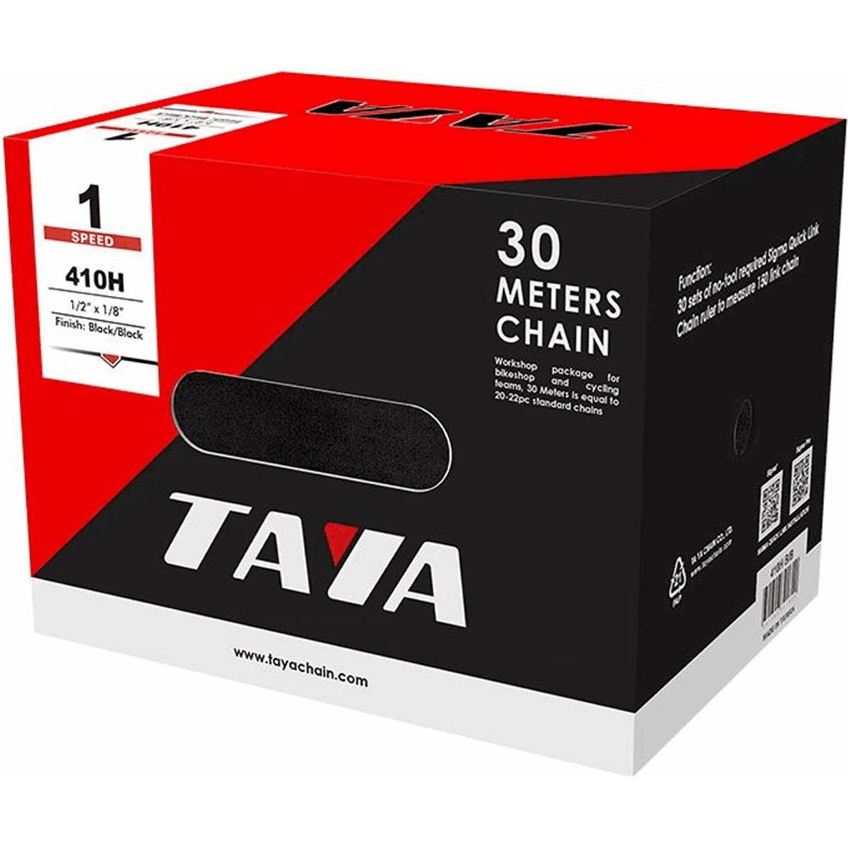 8005586814647 - TAYA 1V 1 2x1 8 Kette Schwarz - 30 Meter Rolle