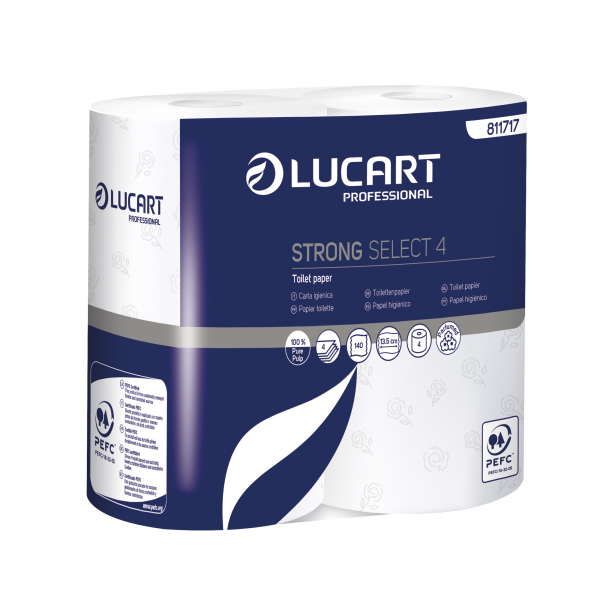 8005892342551 - Toilettenpapier Strong Elite 4 leicht perfümiert 811717 4-lagig hochweiß 140 Blatt   Rolle 8005892342551 4 Rolle