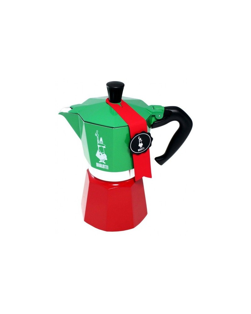 8006363018944 - BIALETTI Espressokocher Moka Express Tricolore Italia 027l Kaffeekanne 6 Tassen bunt