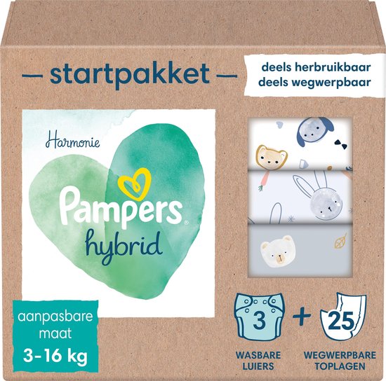 8006540297995 - Harmony Hybrid - Starter Pack - Waschbare Windeln für Babys
