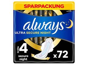 8006540546222 - Binden Ultra Secure Night mit Flügeln 8006540546222 always 72 Stück