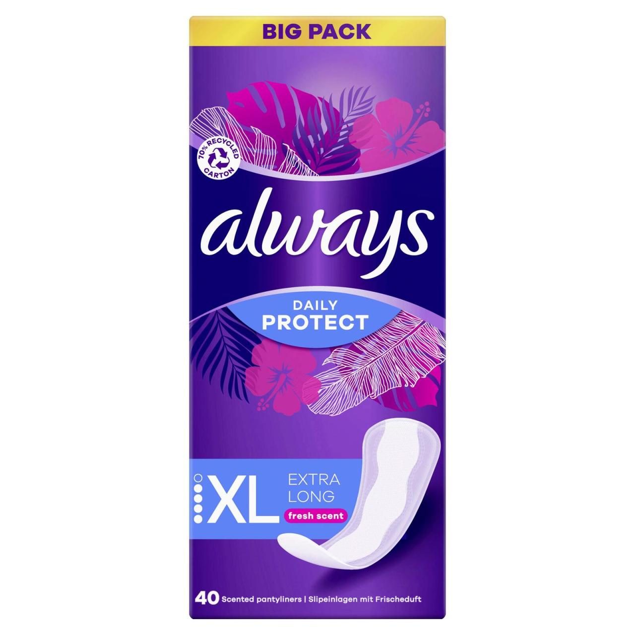 8006540689011 - Slipeinlagen Daily Protect Extra Long 8006540689011 always 40 Stück 8006540689011 - Slipeinlagen Daily Protect Extra Long 8006540689011 always 40 Stück
