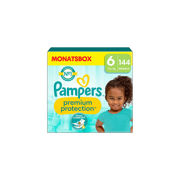 8006540705674 - Pampers® Windeln Monatsbox premium protection™ Größe Gr6 (13+ kg) für Kids und Teens (4-12 Jahre) 144 St