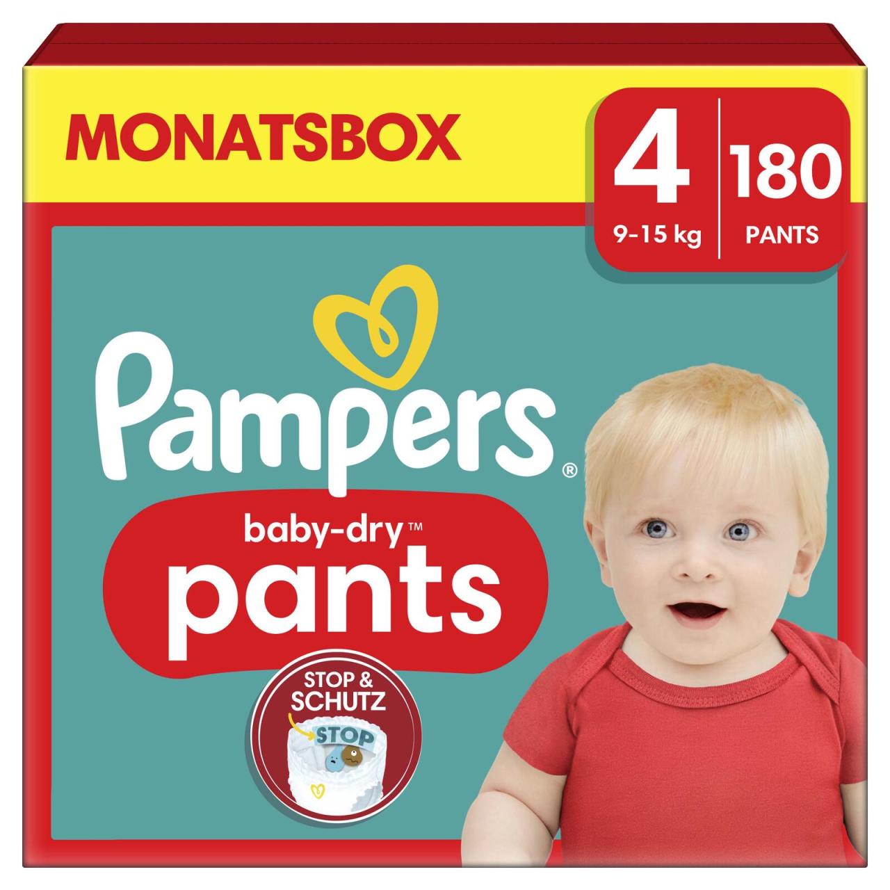 8006540711408 - Windeln baby-dry? Monatsbox Größe Gr4 (9-15 kg) für Babys und Kleinkinder (4-18 Monate) 8006540711408  180 Stück