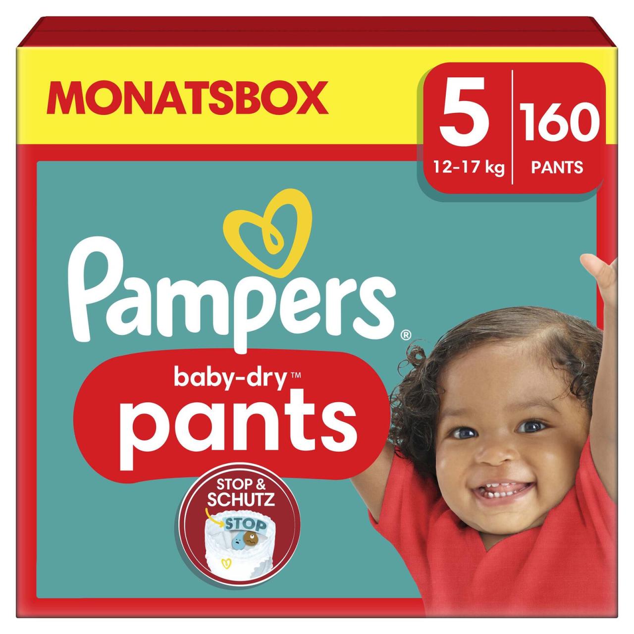 8006540711781 - Windeln baby-dry? Monatsbox Größe Gr5 (12-17 kg) für Babys und Kleinkinder (4-18 Monate) 8006540711781  160 Stück