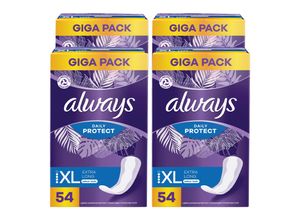 8006540769645 - Always Slipeinlagen Daily Protect GigaPack Extra LongPlus 54 Stück 4er Pack
