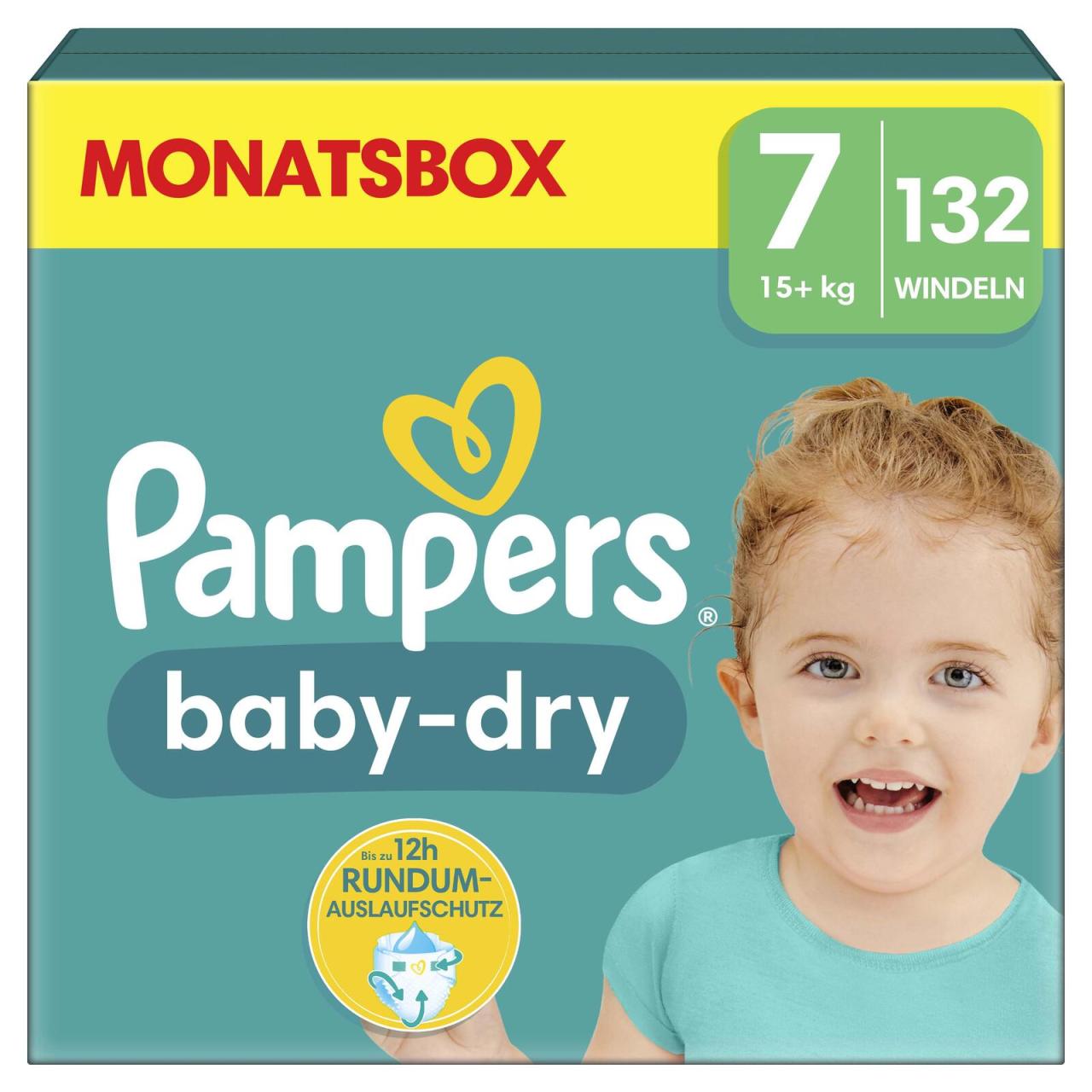 8006540785164 - Windeln baby-dry? Monatsbox Größe Gr7 (15+ kg) für Kids und Teens (4-12 Jahre) 8006540785164  132 Stück