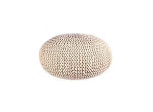 8006881919648 - Iperbriko - Bizzotto gewebter Sandpouf 80 cm