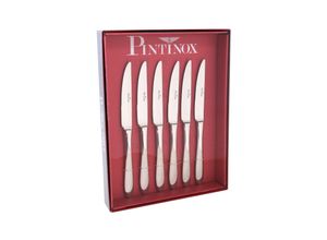 8007163254242 - PINTINOX Steakmesser geschmiedet Wellenschliff Edelstahl 18 10 Ritz 6 tlg