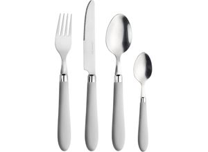 8007163276824 - Besteck-Set PINTINOX Daisy 0 Essbesteck-Sets Gr 24 tlg weiß (weiß edelstahlfarben) mit farbigem Kunststoffgriff