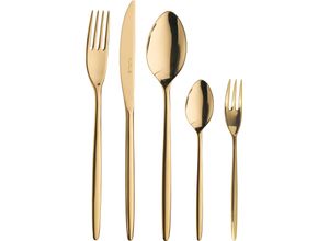 8007163295122 - Besteck-Set PINTINOX Olivia Treasure Gold Essbesteck-Sets Gr 30 tlg goldfarben Besteckgarnituren Optik Glänzend PVD Beschichtung