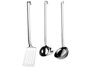 8007163302073 - Kochbesteck-Set PINTINOX Professional Kochbesteck-Sets silberfarben (edelstahlfarben) Kochbesteck-Sets (Schöpflöffel Suppenlöffel Pfannenwender) Edelstahl 1810