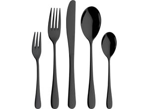 8007163302790 - Besteck-Set Clementine Essbesteck-Sets Gr 30 tlg schwarz Besteckgarnituren 30-teilig Edelstahl 1810 mit PVD Beschichtung