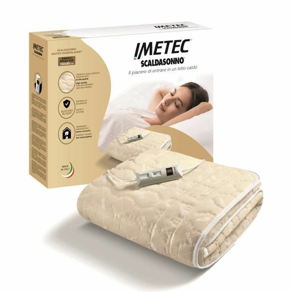 8007403061135 - elektrische Abdeckung IMETEC 150 x 80 cm Beige