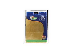 8007827199360 - Tico - Packung mit 10 Blatt goldfarbenen satinierten Etiketten 45x21 mm