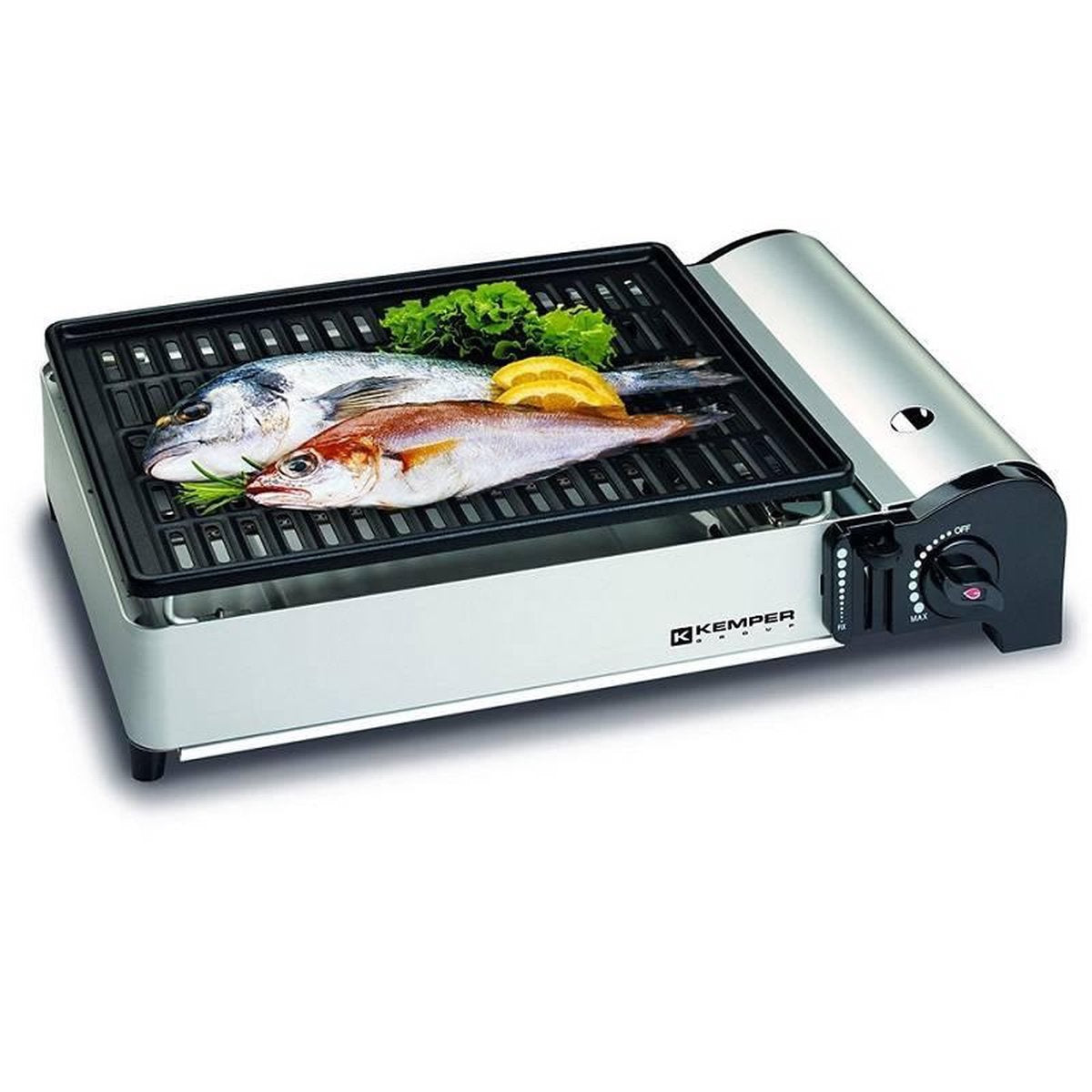 8008004122560 - Tragbarer Smart-Gasgrill | Tischgrill | Campingkocher inkl Tragetasche