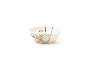 8008215096384 - SELETTI Salatschüssel Kintsugi 3 bunt 300 ml Porzellan