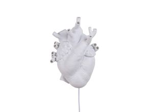 8008215099255 - SELETTI Heart Lamp LED-Wandlampe Porzellan weiß