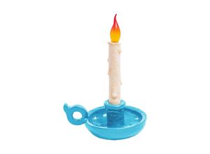 8008215131153 - SELETTI Grimm Bugia Dekotischlampe Kerzenform blau