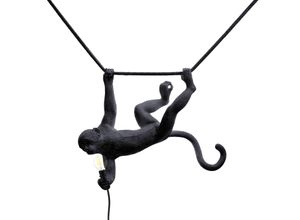 8008215149165 - Monkey Swing Außen-Hängeleuchte Schwarz - Schwarz - Seletti