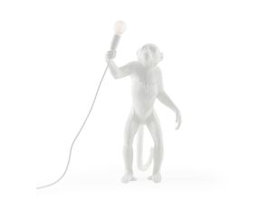 8008215149264 - SELETTI LED-Deko-Terrassenleuchte Monkey Lamp stehend weiß