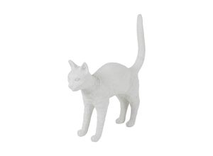 8008215150406 - SELETTI LED-Deko-Tischleuchte Jobby The Cat weiß