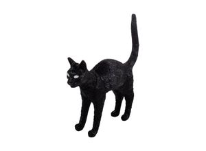 8008215150413 - SELETTI LED-Deko-Tischleuchte Jobby The Cat schwarz