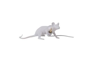 8008215152226 - SELETTI Mouse Lamp LED-Dekolampe USB liegend weiß