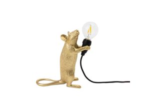 8008215152301 - SELETTI Mouse Lamp LED-Dekolampe USB stehend gold