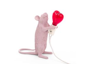 8008215952208 - SELETTI Mouse Lamp Valentine Dekolampe USB weiß