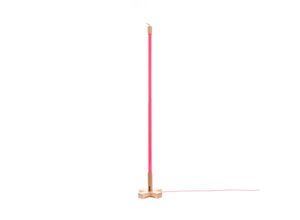 8008215989723 - SELETTI Linea LED-Stehleuchte mit Holz fuchsia