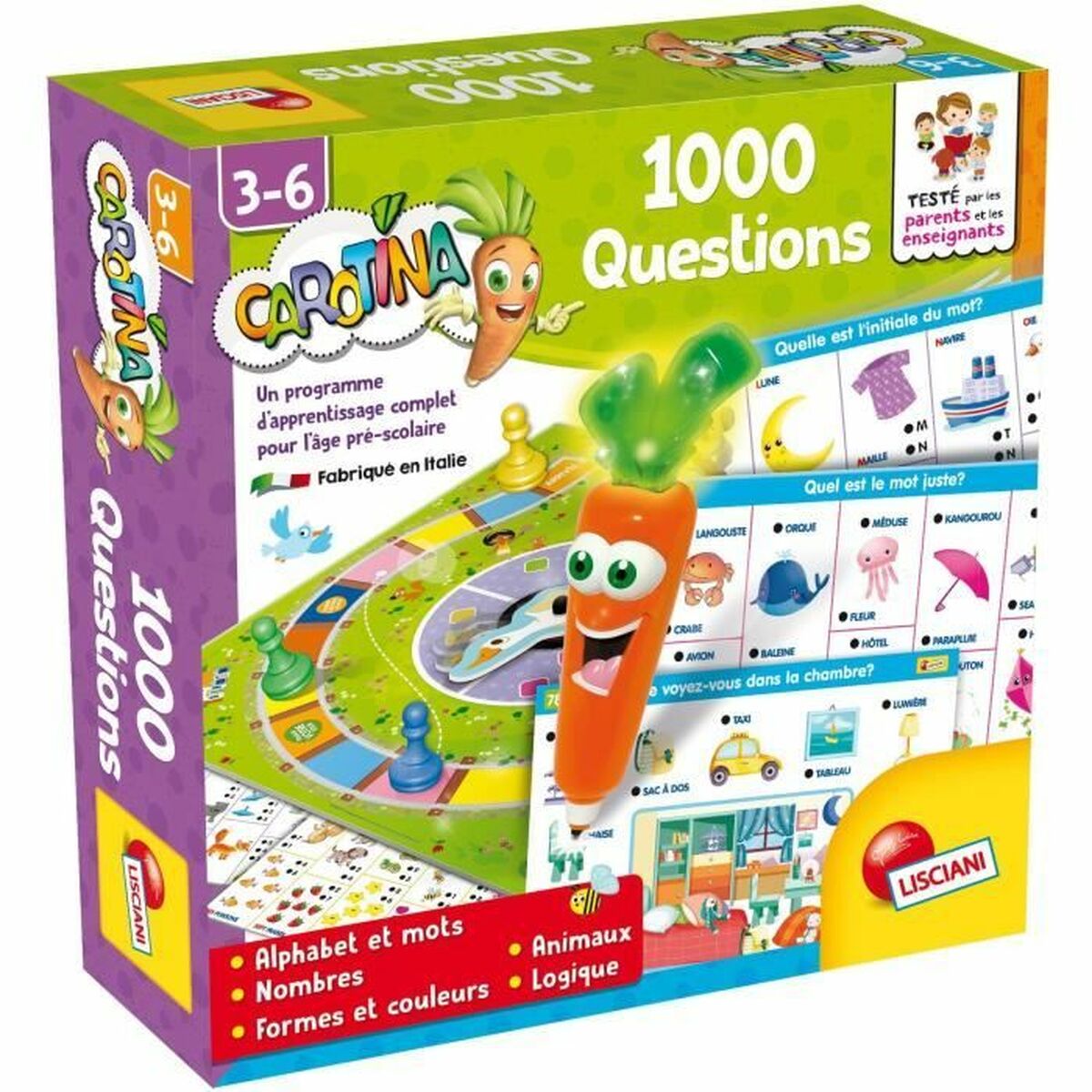 8008324066193 - Spiel Kindererziehung Carotina 1000 Questions 8008324066193 - Spiel Kindererziehung Carotina 1000 Questions