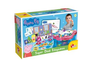 8008324089208 - Lisciani 89208 - Peppa Wutz Super Desk Edugames Lerntisch mit Spielen schreiben Lernspiele malen