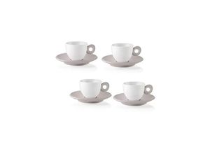 8008392358398 - Set mit 4 Kaffeetassen in Taubengrau